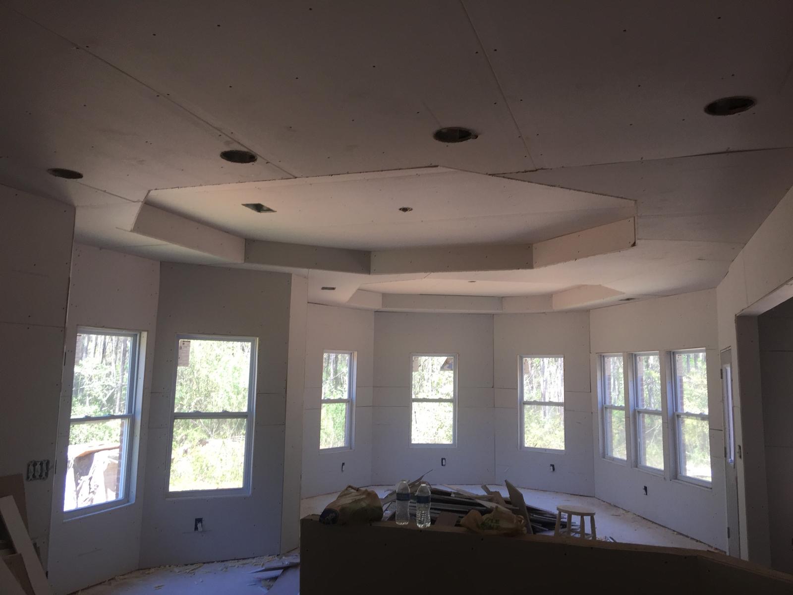 Residential drywall ceiling