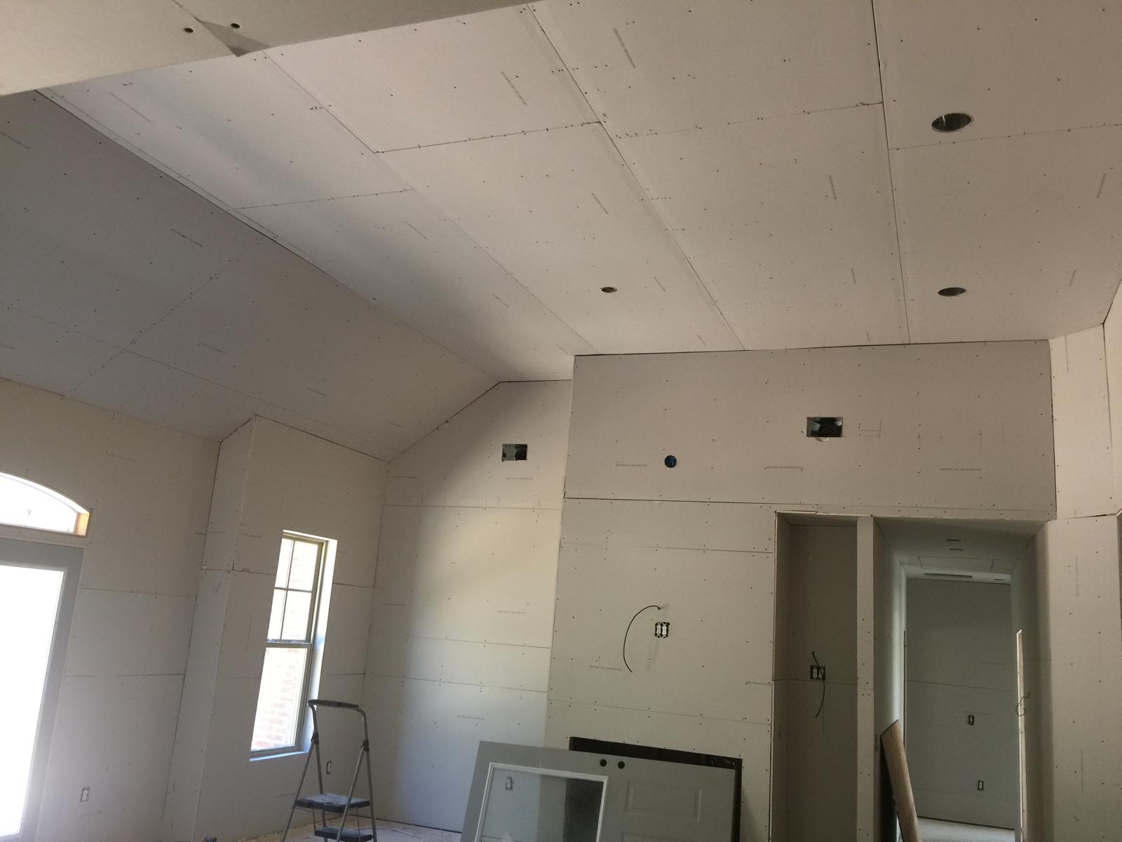 Residential drywall installation