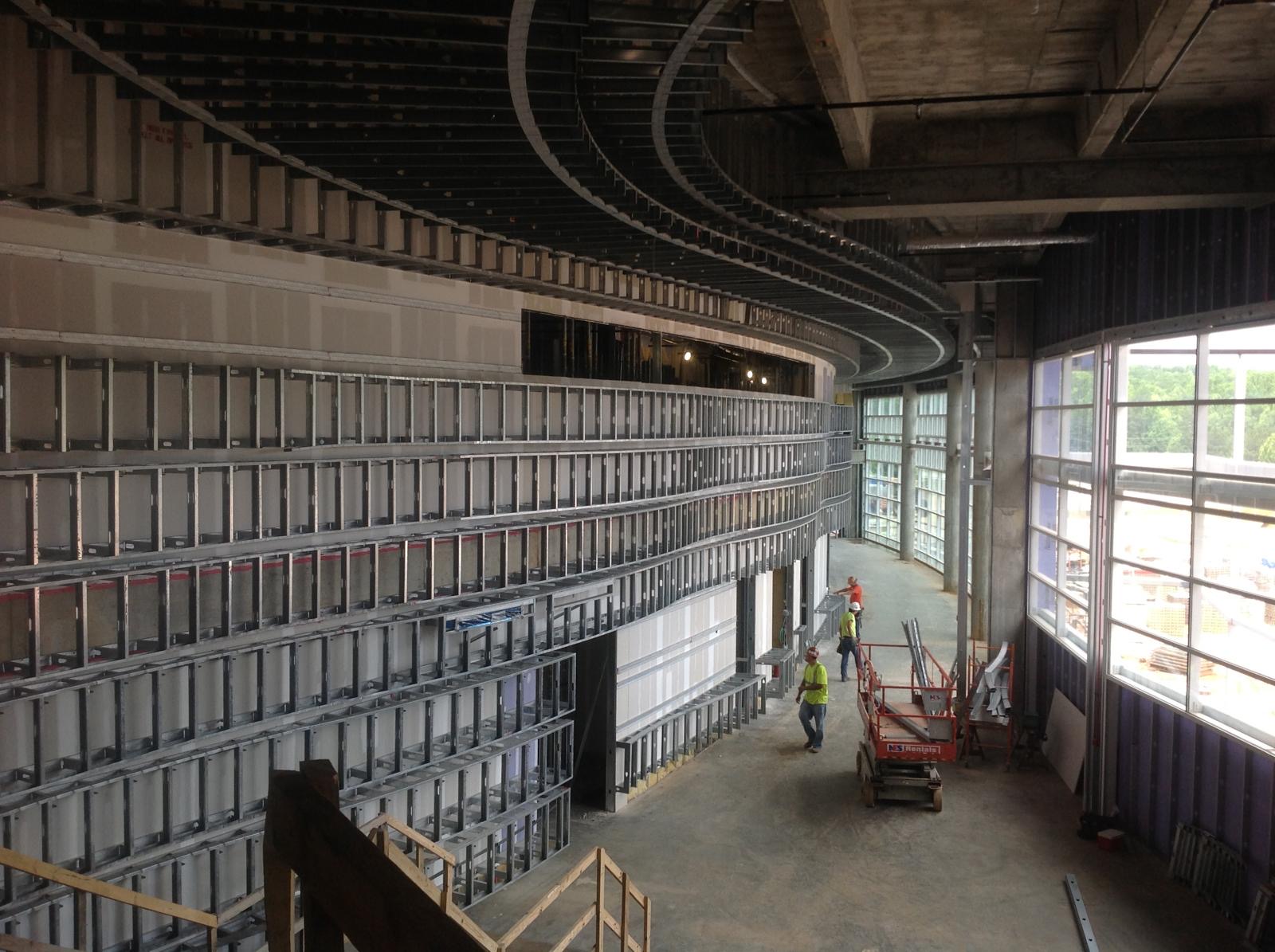 Commercial metal framing project